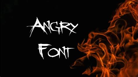 angry fonts free download.